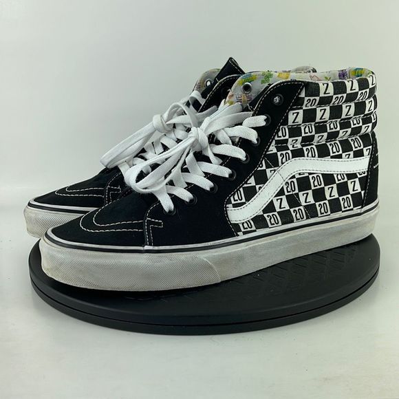 Vans Other - Vans Sk8-Hi Black/White Suede Canvas Athletic Skates Shoes Men’s Size 10.5